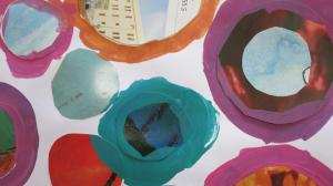 Collagen aus Tusche und Papier