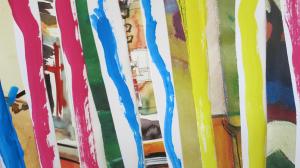 Collagen aus Tusche und Papier